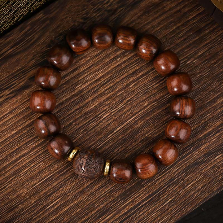 Buddha Stones Natural Rosewood Compassion Bracelet - image 2