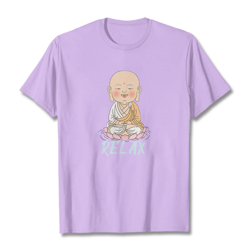 Buddha Stones RELAX Buddha Tee T-shirt - Plum - RELAX - 2XL - image 34
