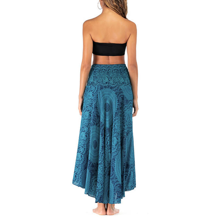 Buddha Stones Two Style Wear Boho Compass Rose Flower Skirt Dress - image 17