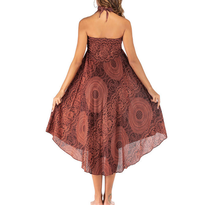 Buddha Stones Two Style Wear Boho Compass Rose Flower Skirt Dress - image 39