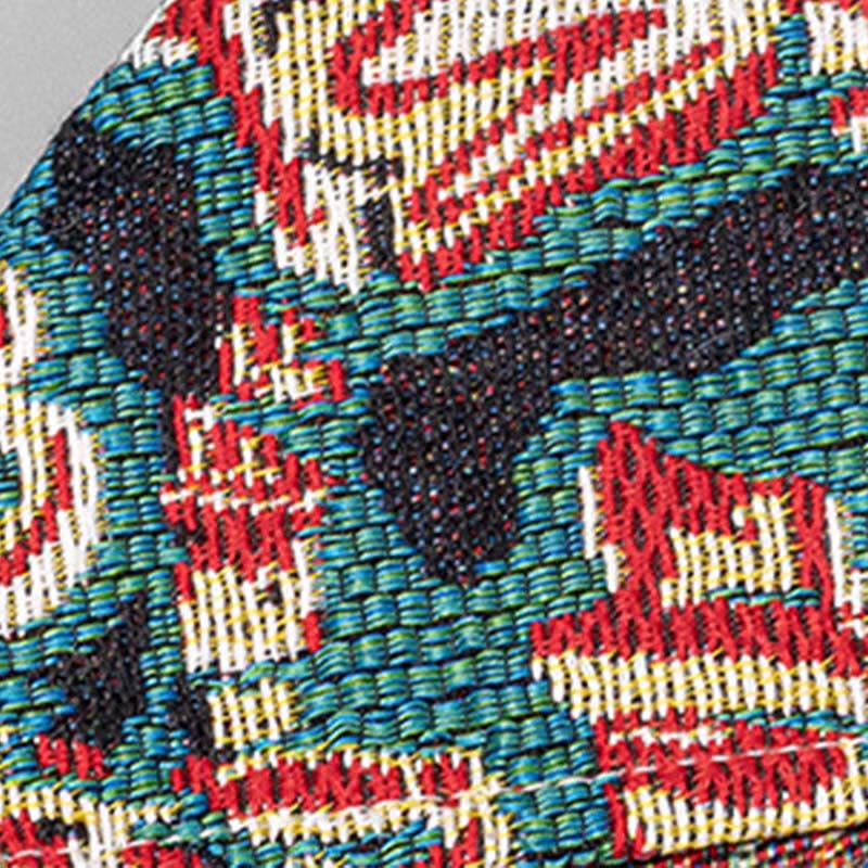 Buddha Stones Flowers Letters Butterfly Geometry Print Underarm Triangle Shoulder Bag - image 3