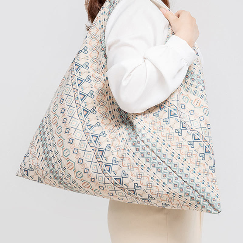 Buddha Stones Geometry Tiger Flowers Leopard Stripes Print Underarm Triangle Shoulder Bag - image 21