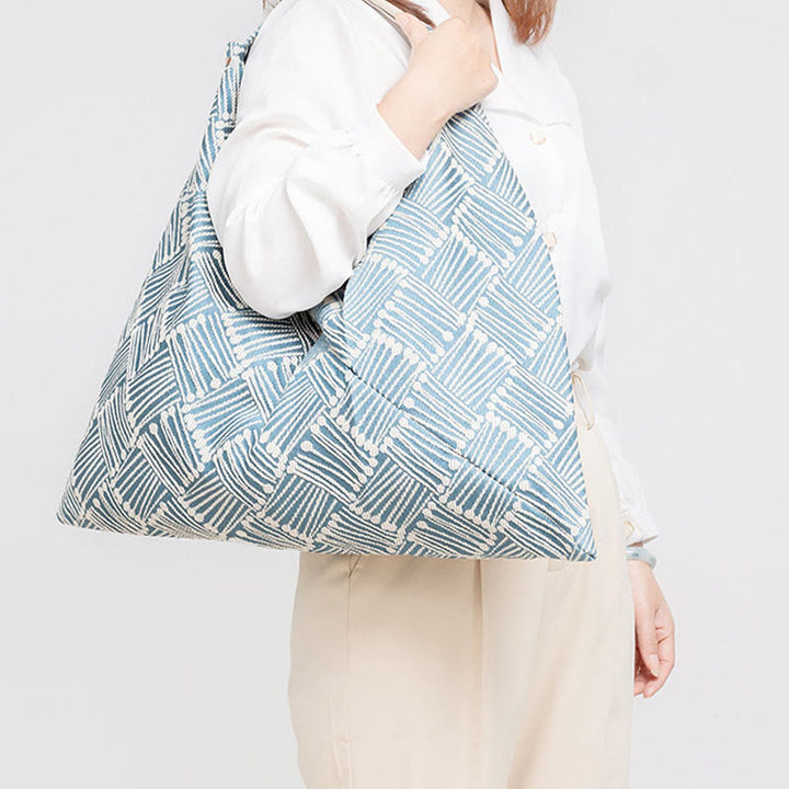 Buddha Stones Geometry Tiger Flowers Leopard Stripes Print Underarm Triangle Shoulder Bag - image 17