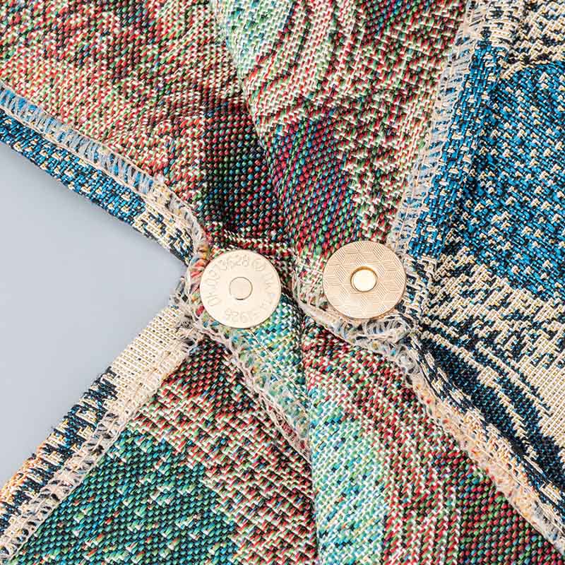 Buddha Stones Geometry Tiger Flowers Leopard Stripes Print Underarm Triangle Shoulder Bag - image 5