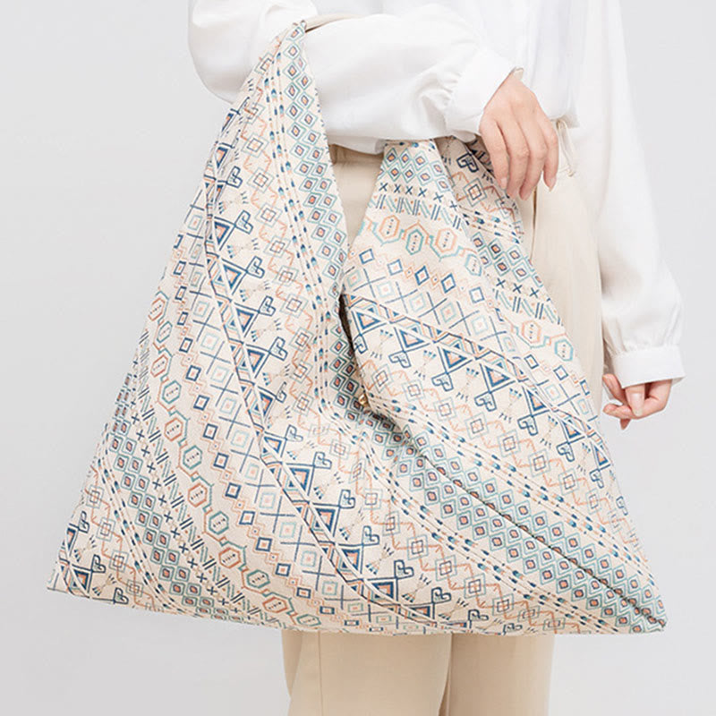 Buddha Stones Geometry Tiger Flowers Leopard Stripes Print Underarm Triangle Shoulder Bag - image 22