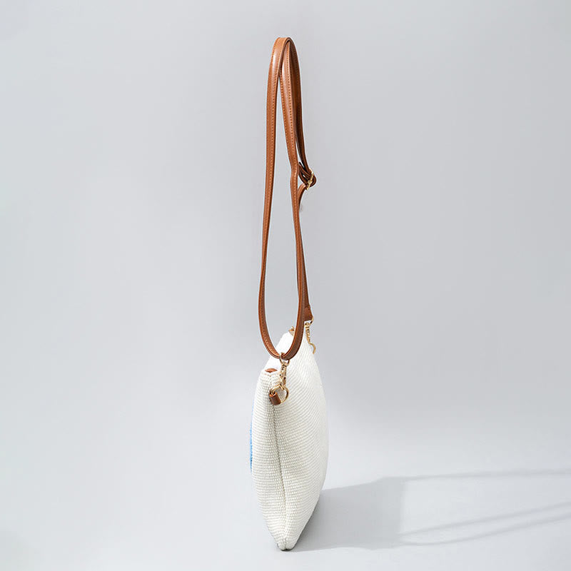 Buddha Stones Evil Eye Leaf Hamsa Canvas Crossbody Bag Shoulder Bag Handbag - image 5