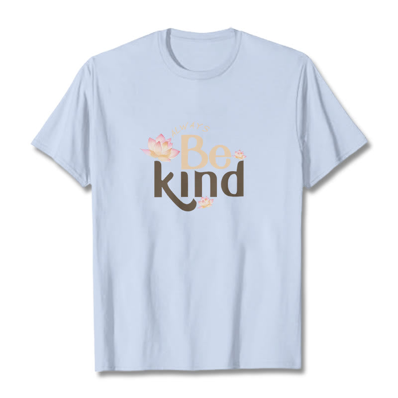 Buddha Stones Always Be Kind Tee T-shirt - LightCyan - 2XL - image 17