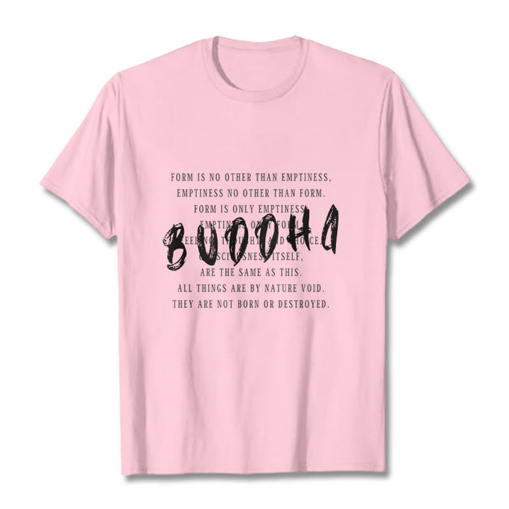 Buddha Stones Form Is No Other Than Emptiness Tee T-shirt - LightPink - 2XL - image 11