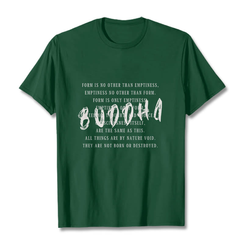 Buddha Stones Form Is No Other Than Emptiness Tee T-shirt - ForestGreen - 2XL - image 9