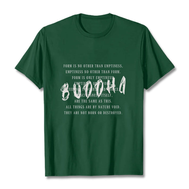 Buddha Stones Form Is No Other Than Emptiness Tee T-shirt - ForestGreen - 2XL - image 9