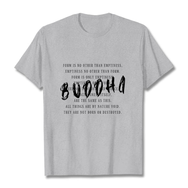 Buddha Stones Form Is No Other Than Emptiness Tee T-shirt - LightGrey - 2XL - image 18