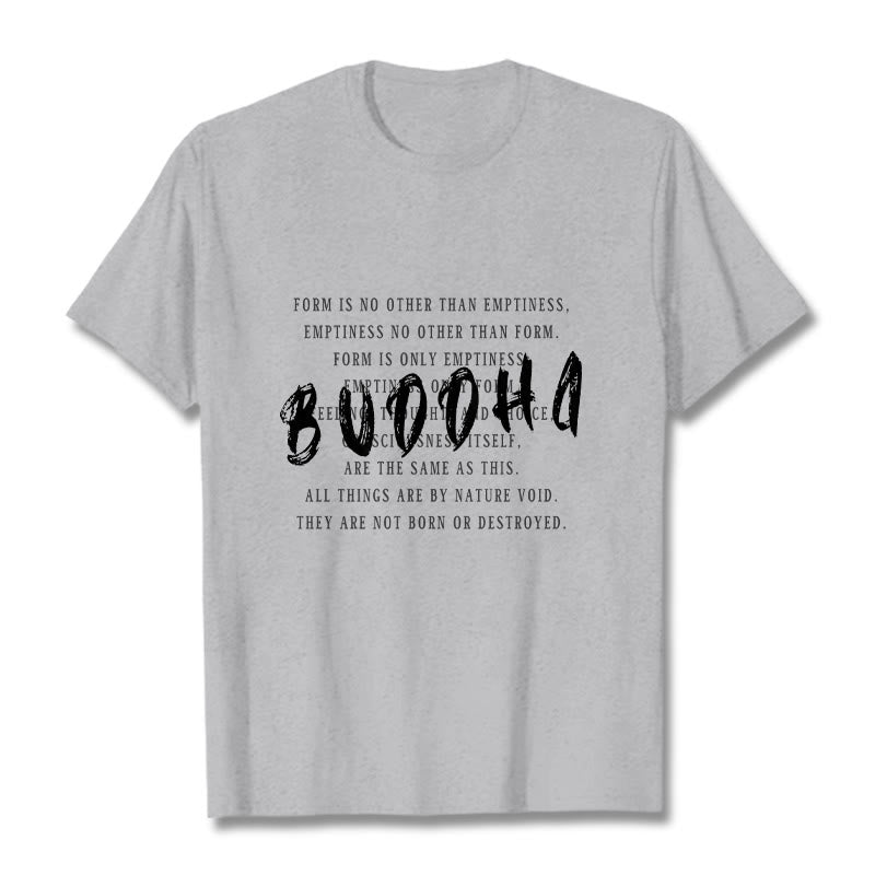 Buddha Stones Form Is No Other Than Emptiness Tee T-shirt - LightGrey - 2XL - image 18