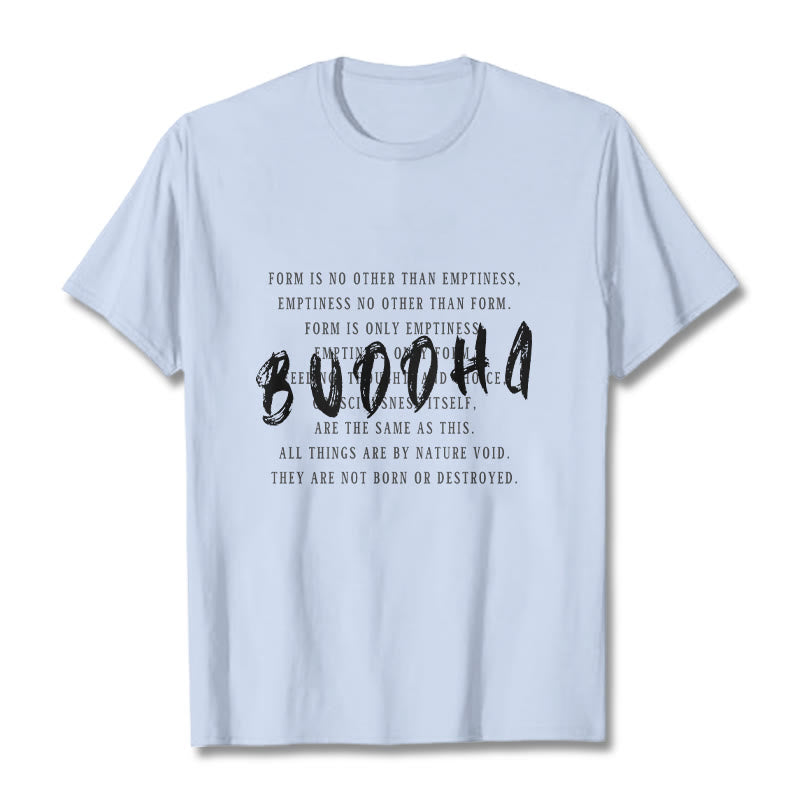 Buddha Stones Form Is No Other Than Emptiness Tee T-shirt - LightCyan - 2XL - image 17