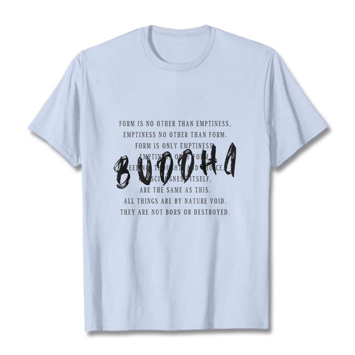 Buddha Stones Form Is No Other Than Emptiness Tee T-shirt - LightCyan - 2XL - image 17