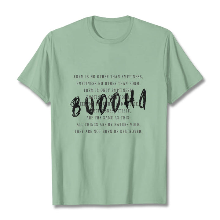 Buddha Stones Form Is No Other Than Emptiness Tee T-shirt - PaleGreen - 2XL - image 13