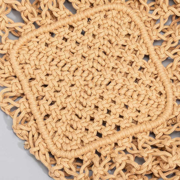 Buddha Stones Hand-woven Cotton Thread Shoulder Bag Handbags - image 2