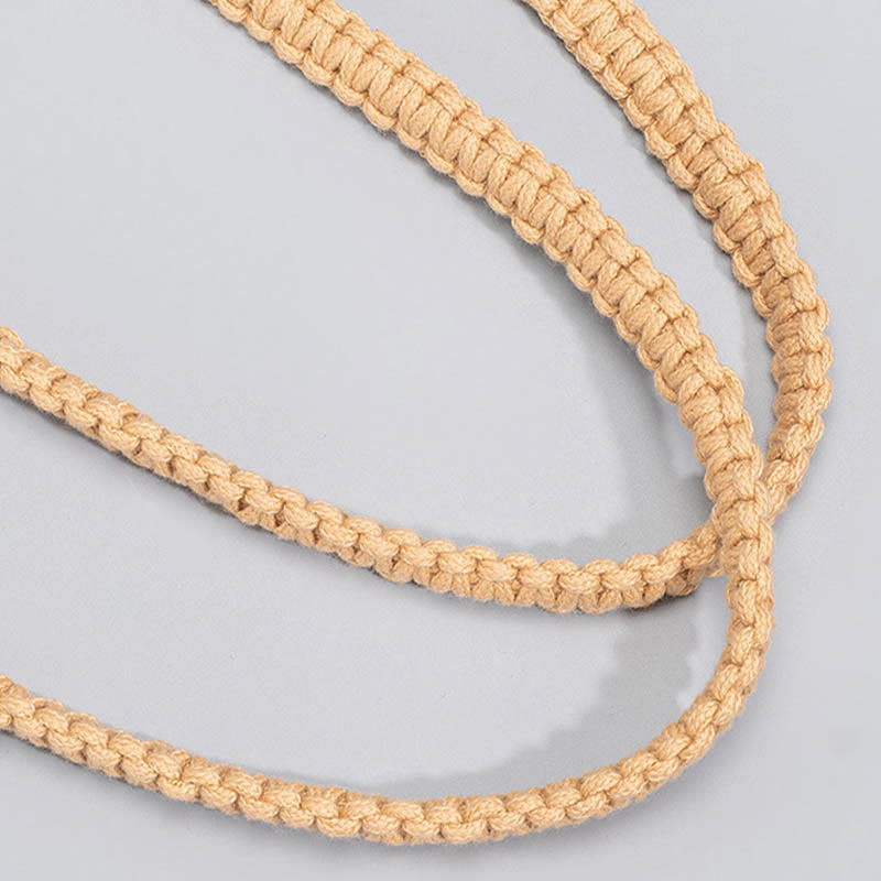 Buddha Stones Hand-woven Cotton Thread Shoulder Bag Handbags - image 4