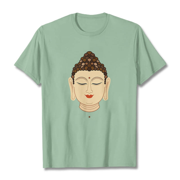 Buddha Stones Meditation Buddha Tee T-shirt - PaleGreen - 2XL - image 13