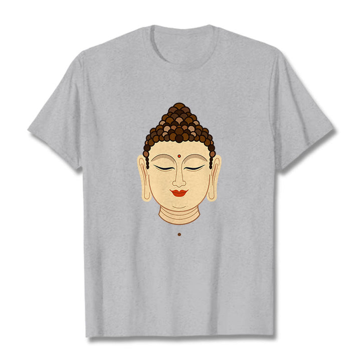 Buddha Stones Meditation Buddha Tee T-shirt - LightGrey - 2XL - image 18