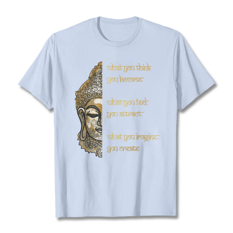 Buddha Stones What You Think Tee T-shirt - LightCyan - 2XL - image 18