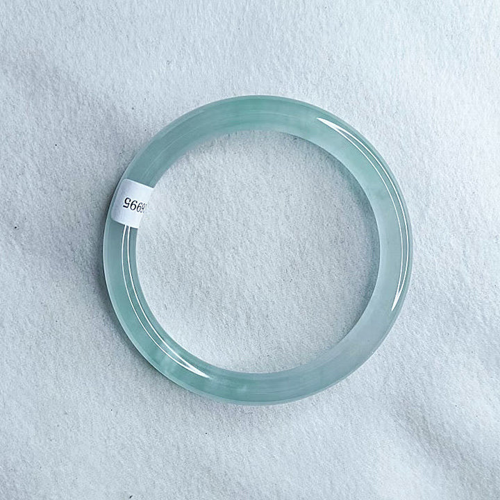 Buddha Stones Blue Chalcedony Emotional Balance Energy Bracelet Bangle - image 3