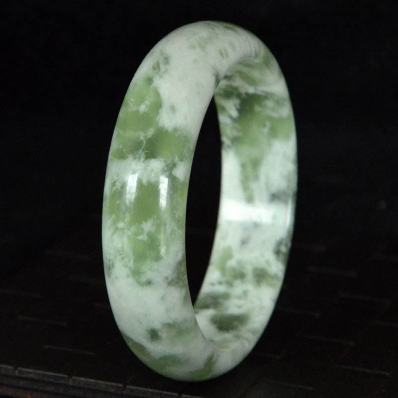 Buddha Stones Natural Jade Luck Prosperity Bracelet Bangle - image 4