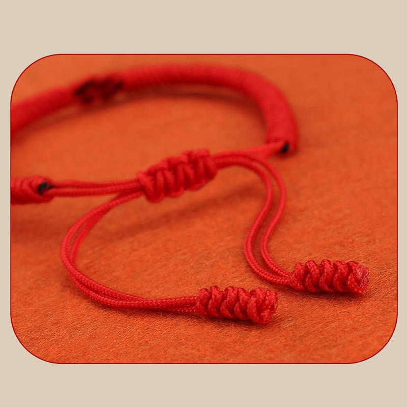 Buddha Stones 2Pcs Tibetan Luck Chinese Knot Protection String Bracelet - image 17