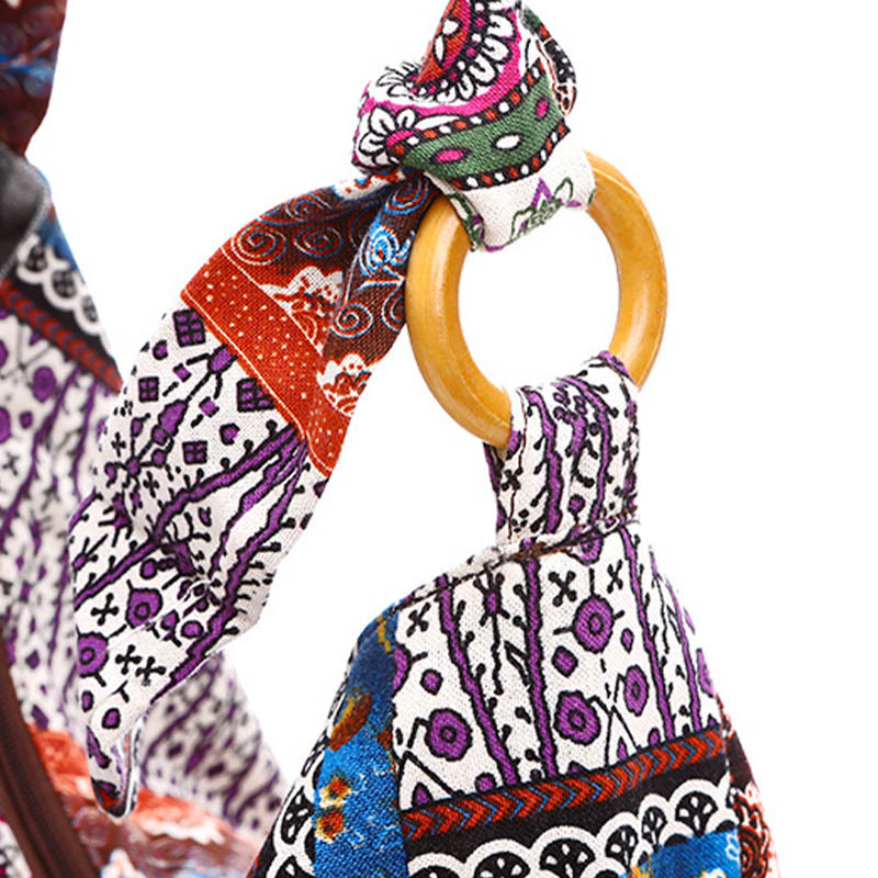 Buddha Stones Cotton Stripes Print Crossbody Bag Shoulder Bag - image 7