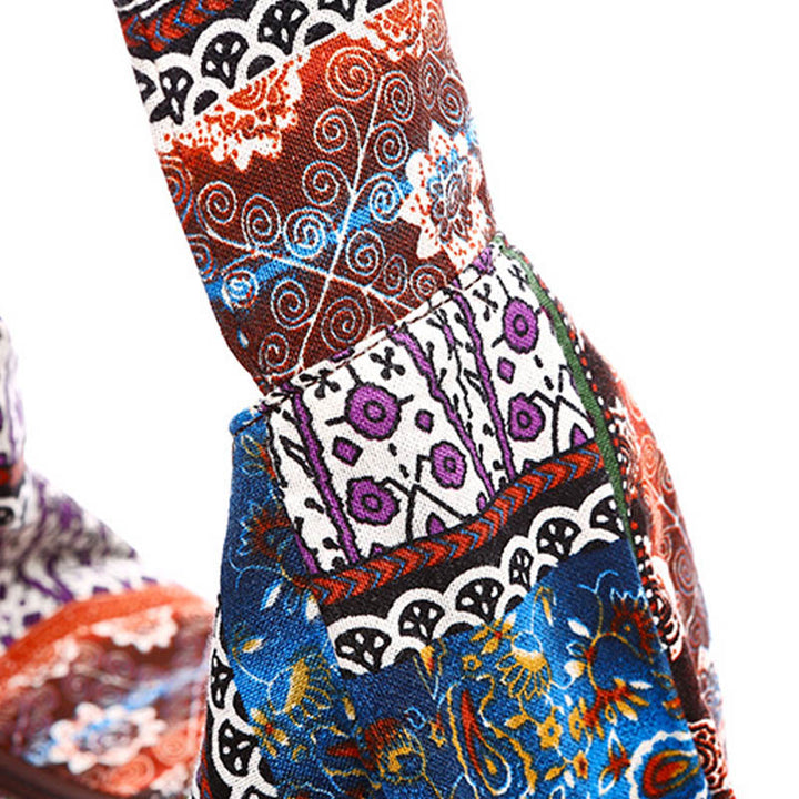 Buddha Stones Cotton Stripes Print Crossbody Bag Shoulder Bag - image 6