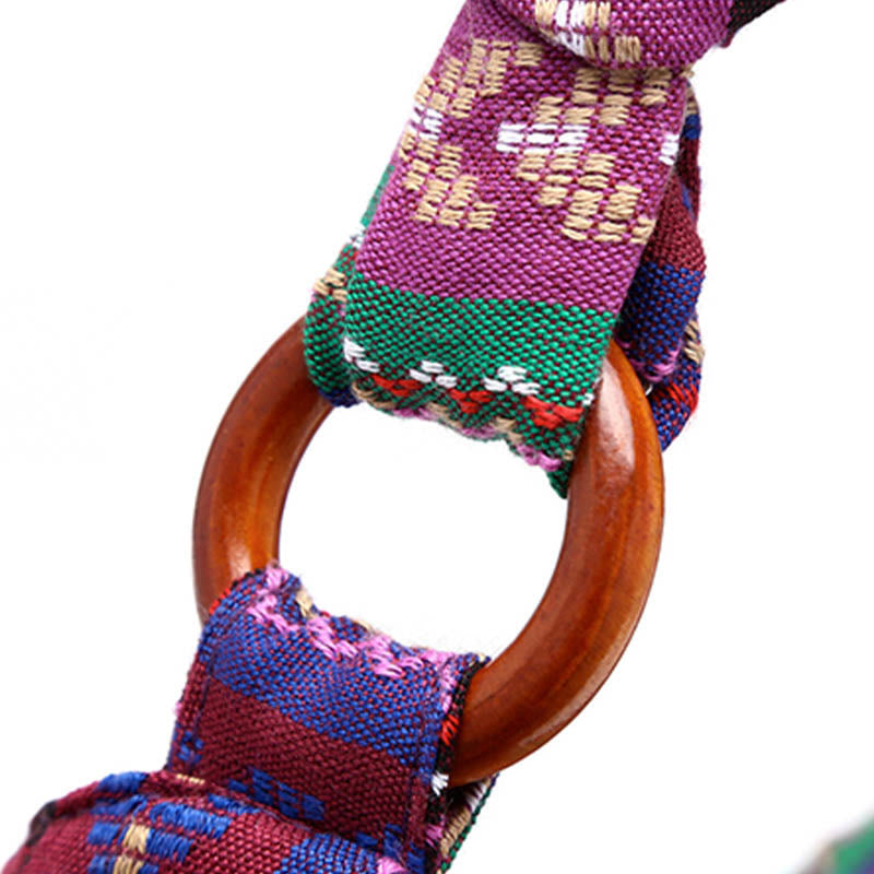 Buddha Stones Cotton Stripes Print Crossbody Bag Shoulder Bag - image 13