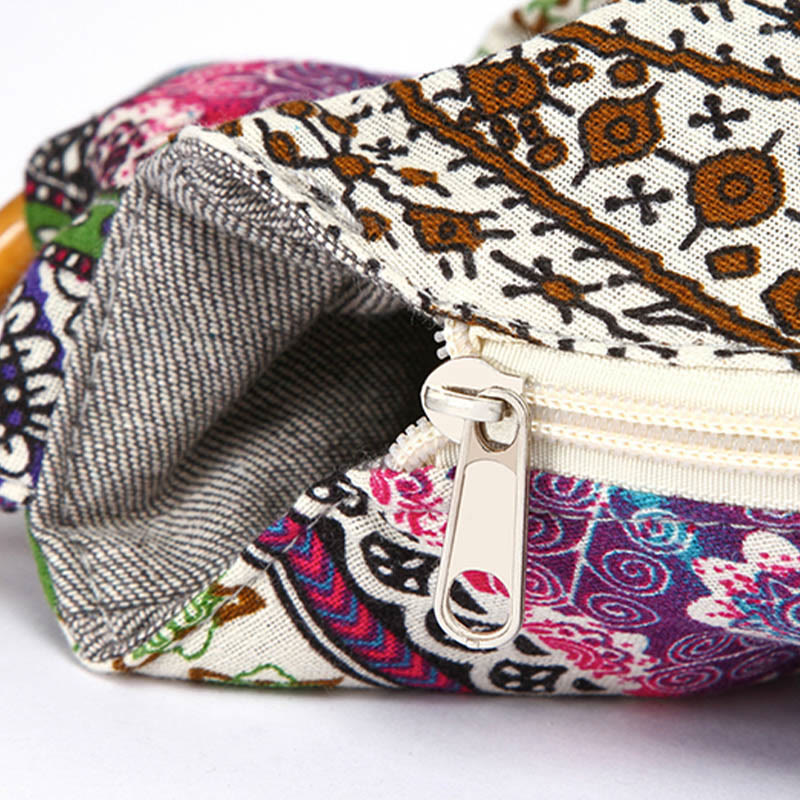 Buddha Stones Cotton Stripes Print Crossbody Bag Shoulder Bag - image 14