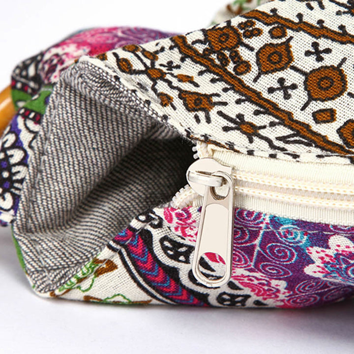 Buddha Stones Cotton Stripes Print Crossbody Bag Shoulder Bag - image 14