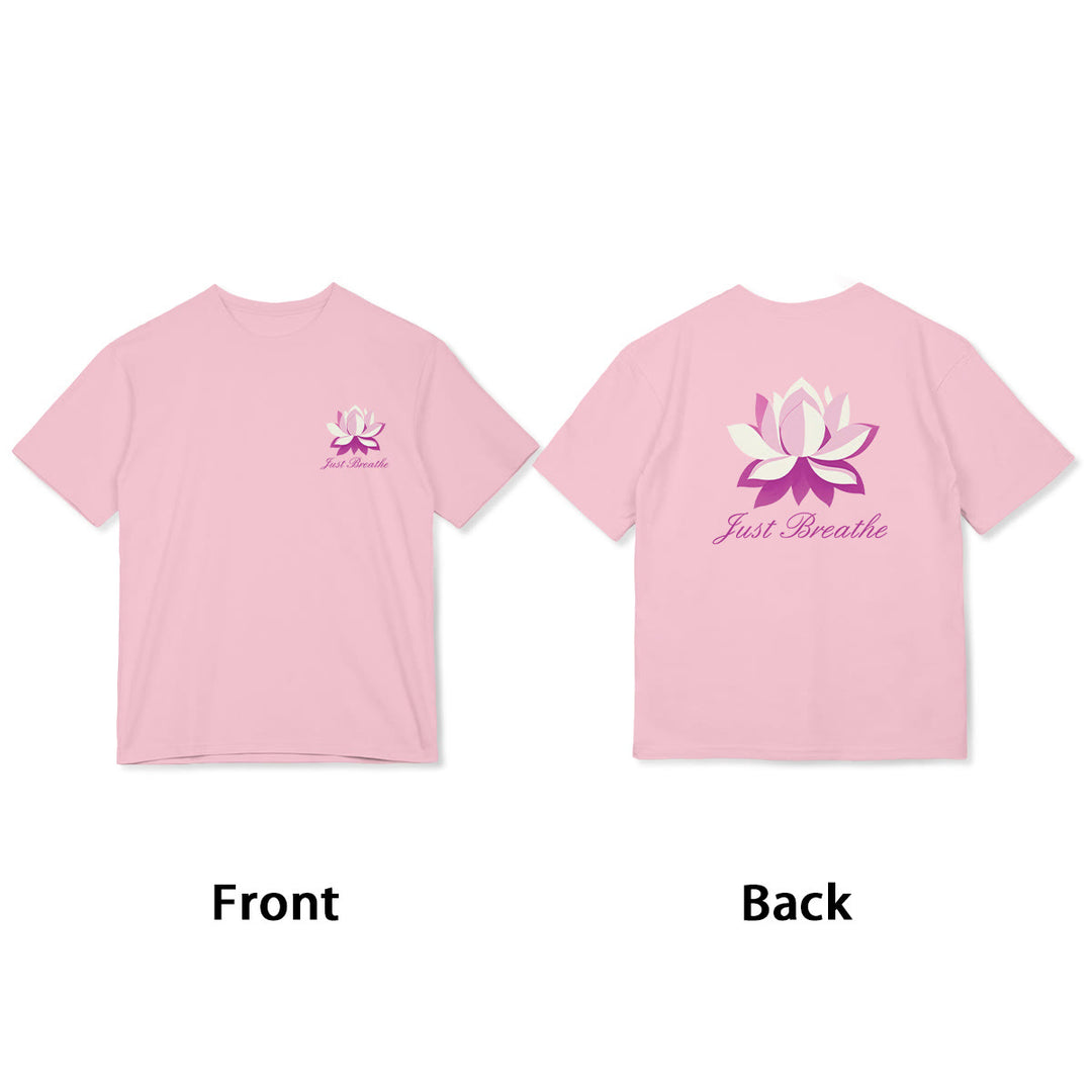 Buddha Stones Lotus Just Breathe Tee T-shirt - image 5