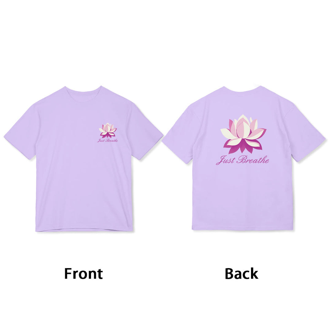 Buddha Stones Lotus Just Breathe Tee T-shirt - image 1