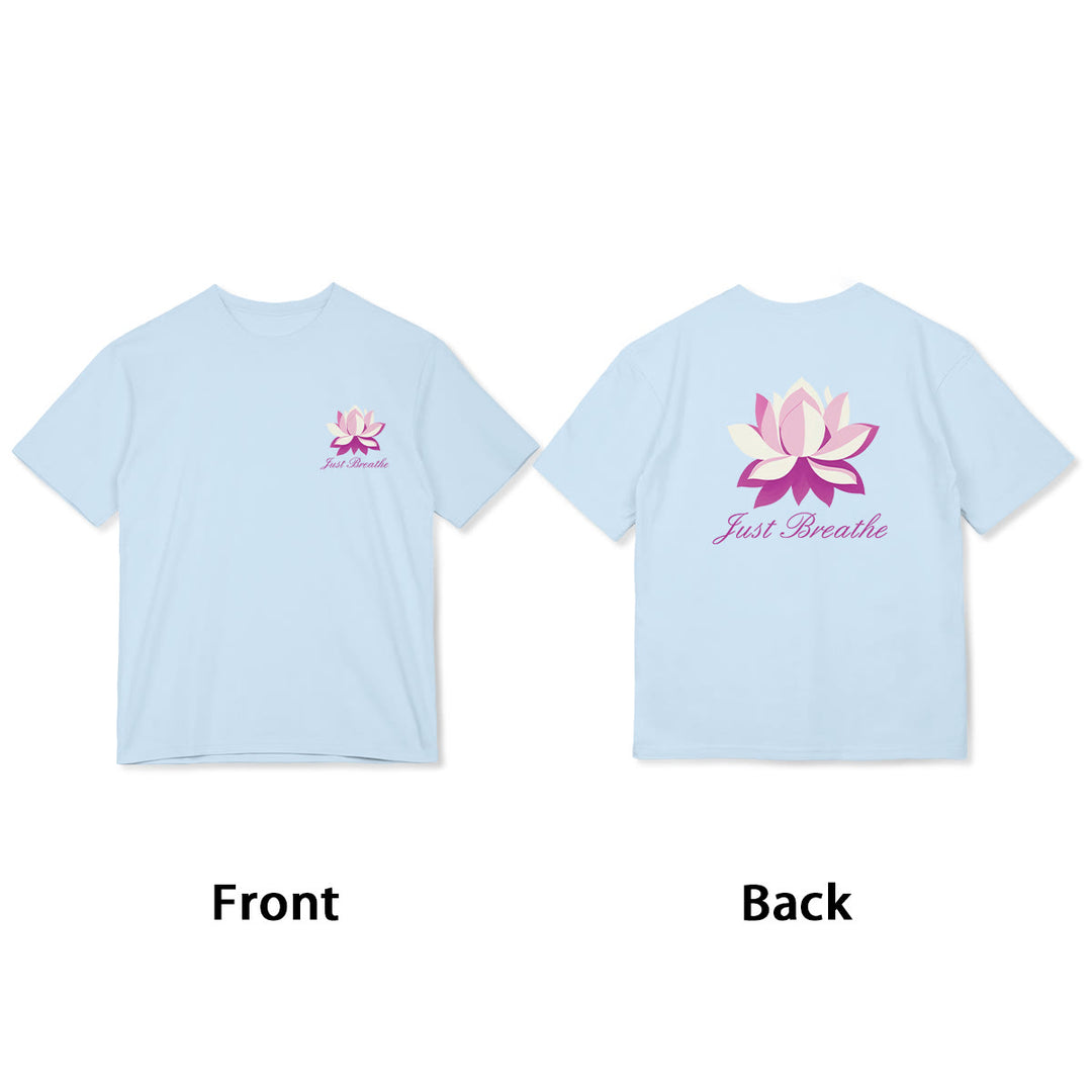 Buddha Stones Lotus Just Breathe Tee T-shirt - image 9