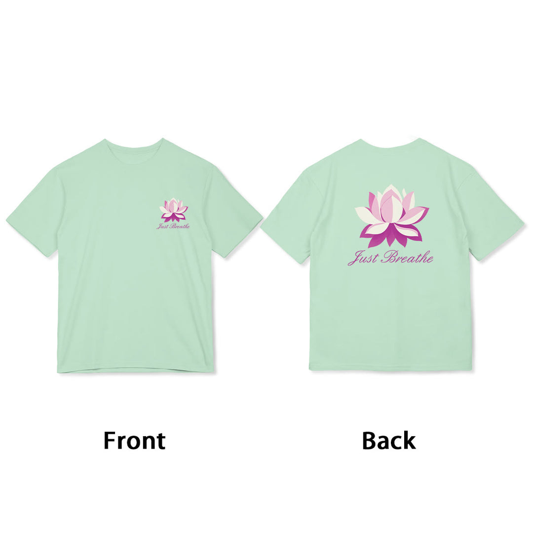 Buddha Stones Lotus Just Breathe Tee T-shirt - image 3