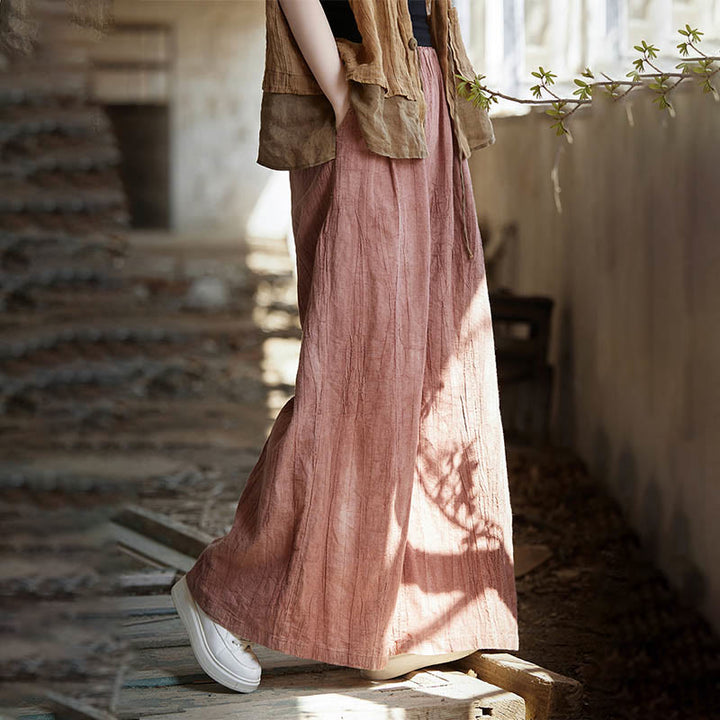 Buddha Stones Frog-Button Ramie Linen Women's Sleeveless Knee Length Dress With Pockets - image 40