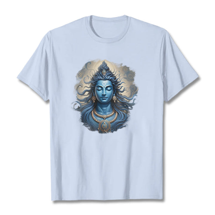 Buddha Stones OM NAMAH SHIVAYA Buddha Tee T-shirt - LightCyan - 2XL - image 0