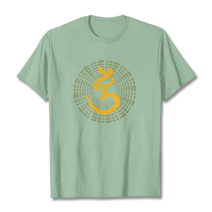 Buddha Stones 108 OM NAMAH SHIVAYA Mantra Sanskrit Tee T-shirt - PaleGreen - 2XL - image 16