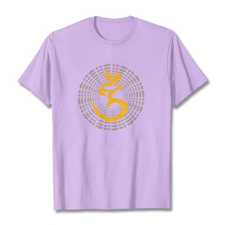 Buddha Stones 108 OM NAMAH SHIVAYA Mantra Sanskrit Tee T-shirt - Plum - 2XL - image 14