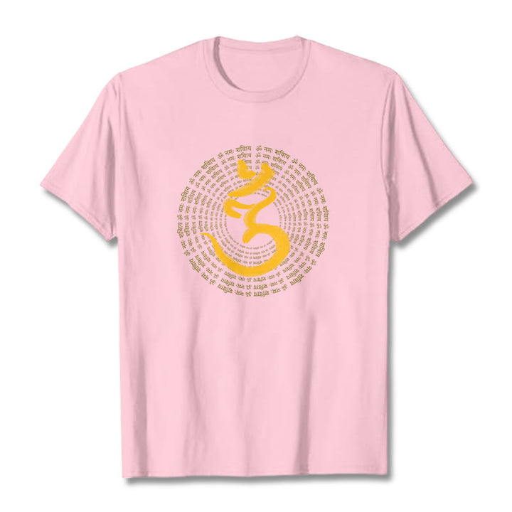 Buddha Stones 108 OM NAMAH SHIVAYA Mantra Sanskrit Tee T-shirt - LightPink - 2XL - image 12