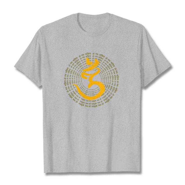 Buddha Stones 108 OM NAMAH SHIVAYA Mantra Sanskrit Tee T-shirt - LightGrey - 2XL - image 19