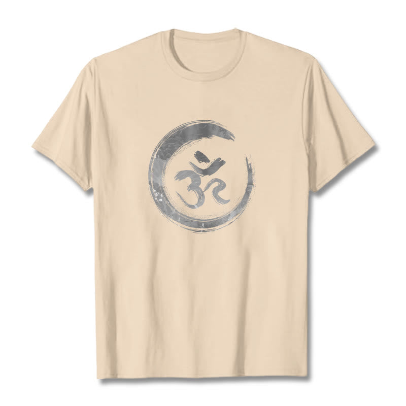 Buddha Stones OM Mantra Sanskrit Tee T-shirt - Bisque - 2XL - image 7