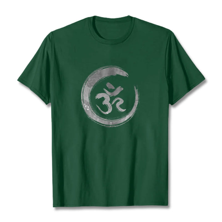 Buddha Stones OM Mantra Sanskrit Tee T-shirt - ForestGreen - 2XL - image 9