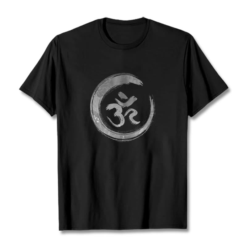 Buddha Stones OM Mantra Sanskrit Tee T-shirt - Black - 2XL - image 0