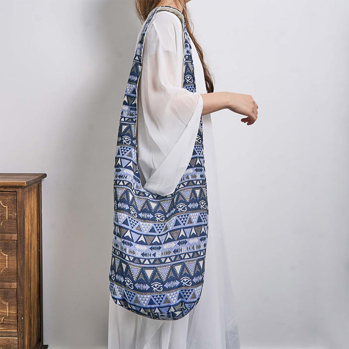 Buddha Stones Cotton Stripes Pattern Crossbody Bag Shoulder Bag - image 3