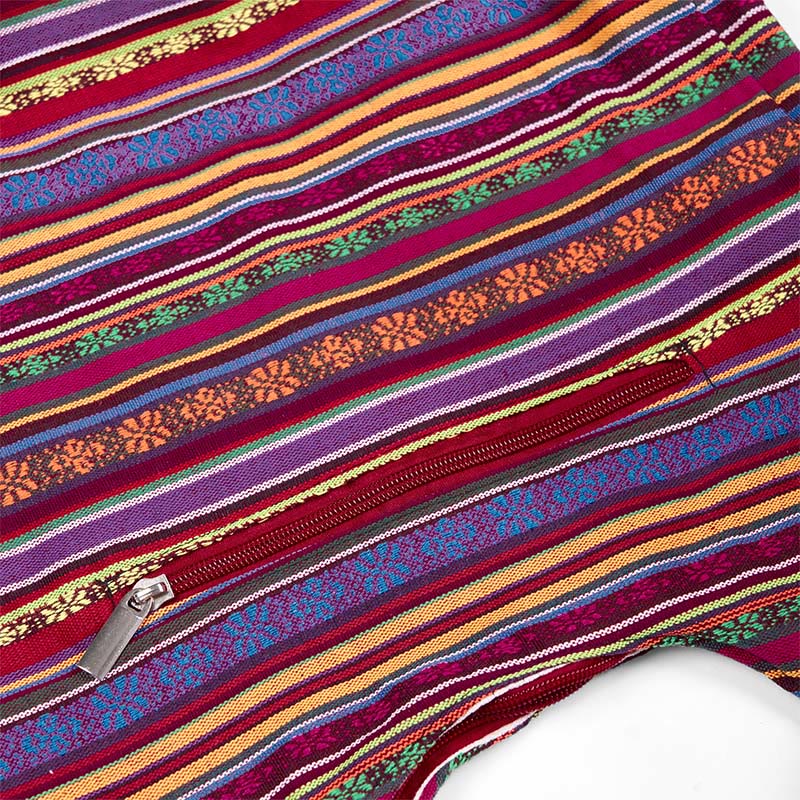 Buddha Stones Cotton Stripes Pattern Crossbody Bag Shoulder Bag - image 7