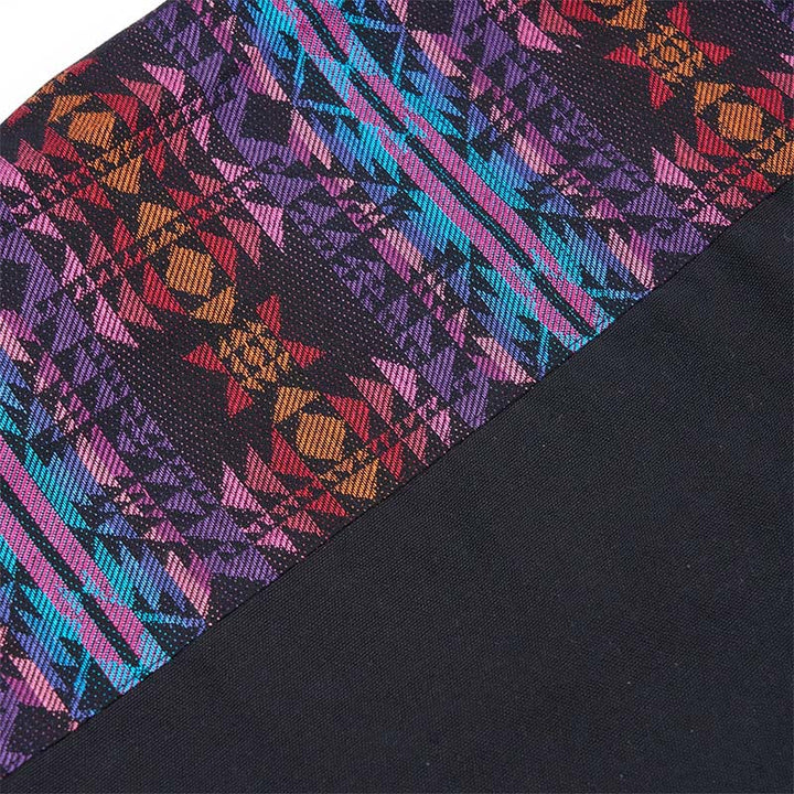 Buddha Stones Black Red Pink Geometry Pattern Cotton Crossbody Bag Shoulder Bag - image 8