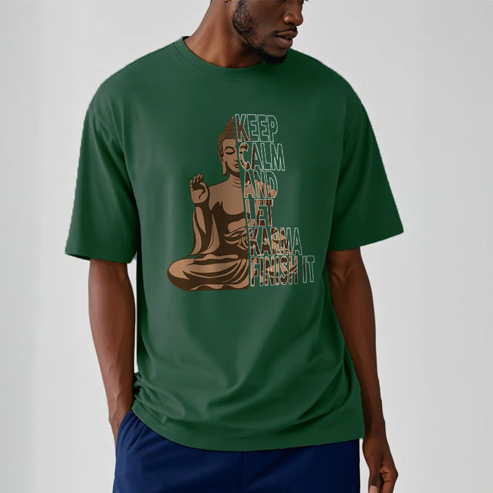 Buddha Stones KEEP CALM AND LET KARMA FINISH IT Tee T-shirt - image 10