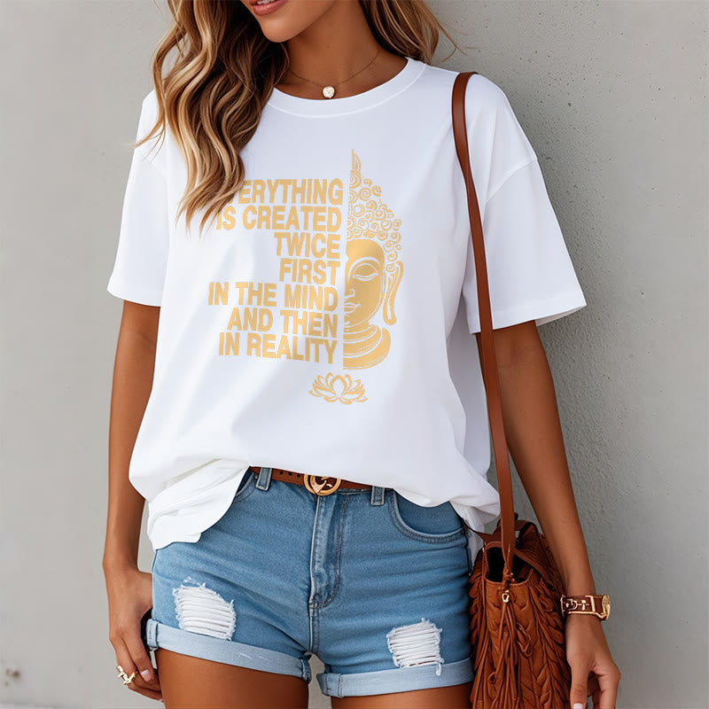 Buddha Stones Everything Is Created Twice Tee T-shirt - image 6